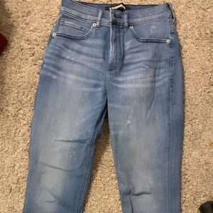Express high waisted ankle jeans